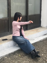 Walter denim long skirt