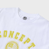 クラシックビッグロゴクルーネックホワイトユニセックスTシャツ / Classic Big Logo Crew Neck White Unisex T-shirt