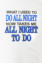 オールナイトレタリングショートスリーブTシャツ / All Night Lettering Short Sleeve T-shirt