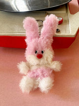 Pink rabbit key ring