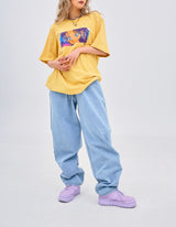 バギーデニムパンツ/MBSRCOPT101 MID90 BAGGY DENIM PANTS LIGHTBLUE