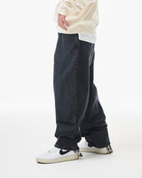 バギーデニムパンツ/MBSRCOPT102 MID90 BAGGY DENIM PANTS BLACK