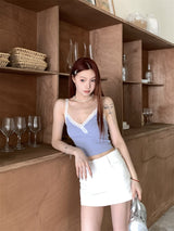 Reality V Lace Sleeveless Tee