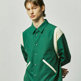エッセンシャルバラシティシャツ / essential varsity shirts green