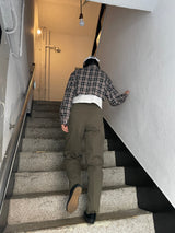 フェミニンコットンワイドピンタックパンツ