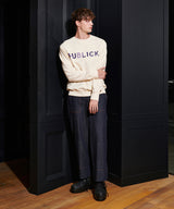 [UNISEX]PUBLICKA LOGO SWEATSHIRT_IVORY (6636722782326)