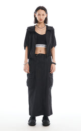 HALF ZIP-UP JUMPER_BLACK