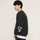 エルボー スプレー ハート スマイル スウェットシャツ / Elbow Spray Heart Smile Sweatshirt