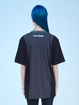 テクノベイビーオーバーロックオーバーフィットT / TECHNO BABY OVERLOCK OVERFIT T (Bk)