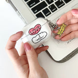 ラブAirpod ケース/Airpod case | LOVE (Transparent, PRO/3)