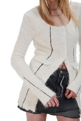 ラインニットカーディガン / LINE KNIT CARDIGAN