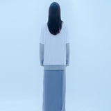 ブルーローズレイヤードTシャツ/0 6 blue rose layered t-shirt