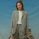 Stitch nylon blazer (6541957529718)