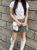 キュートキュービックスリムTシャツ / Cute cubic slim t-shirt