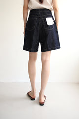 サマーラインジーンズ／リネンインディゴショートパンツ / SUMMER LINE JEANS / LINEN INDIGO SHORT PANTS