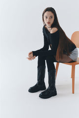 SERENA OFF-SHOULDER KNIT (BLACK)