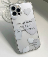 ハートバルーンレタリングフォーンケース / Heart Balloon Lettering Phone Case