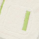 KIRSH X MISAKI KAWAI FLEECE MIX PATCH STADIUM MEN JACKET [IVORY]