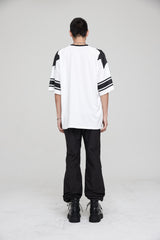 フットボールスタージャージオーバーサイズTシャツ / FOOTBALL STAR JERSEY OVERSIZED T-SHIRT OFF WHITE