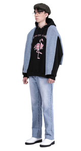 LAMC FLAMINGO HOODY (BLACK) (6548399390838)