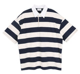 No.0176 R カラーストライプハーフTシャツ