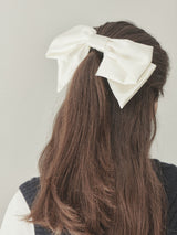 Simple Satin Ribbon Hair Pin (6611538837622)