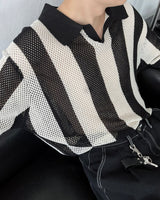 OA クロッフルカラーニットウェア / OA Croffle Collar Knitwear (4 colors)