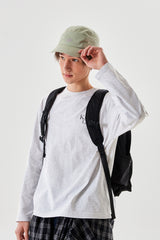 MONO CHERRY LOGO CAMP CAP [LIGHT KHAKI]