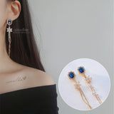 Diamond Petals Piercing - Navy (fromis_9 Nakyung Piercing)