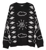 No.0448 sun & cloud mohair KNIT (3color)