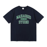カレッジロゴTシャツ/COLLEGE LOGO TEE NAVY