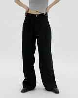 ビジョピンタックコットンパンツ/Bijo Pintuck Cotton Pants (2color)