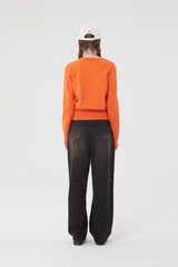 ウィティーバニーフラットニット／WITTY BUNNY FLAT KNIT [GREEN ORANGE]