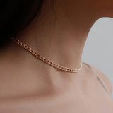 シルバーフルールネックレス / silver fleur necklace (vermeil)