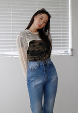 ネットボレロニット/Net Bolero Knit (2color)