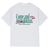 カムアンドジョインアスグラフィックオーバーフィットTシャツ