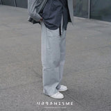 オーロラグレーデコレーションストライプパンツ / URBANISME by MOBLAB Aurora Gray Decorated Stripe Pants / water-repellent fabric
