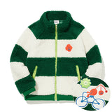 KIRSH X MISAKI KAWAI KIDS FLEECE HALF ZIP UP [GREEN]