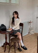 WT Pleated Wrapped Mini Skirt (2color)