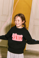 [KIDS] KIRSH X MISAKI KAWAI KIDS FAMILY BASIC KNIT [BLACK]