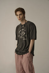PIGMENT STARLIGHT T-SHIRTS(CHARCOAL)