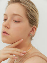 2021 Pantone Daily Round Marbling earring (YG) (6641940004982)