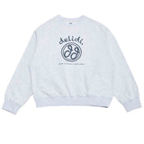 Cheerful logo sweat shirt (light gray)(Copy) (6684424110198)