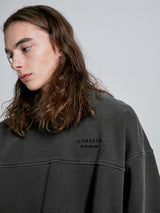 WASHED SWEATSHIRT - BLACK (4622874443894)