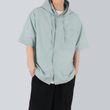 テンセルフードシャツ / Tencel Hooded shirt