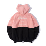 Classic Color Block Fleece Hoodie - Pink (6624427966582)