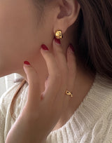 カーブドロップピアス / curve drop earring