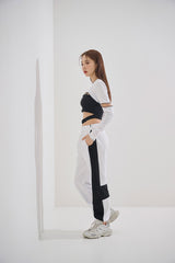 アンフットスリットクロップTシャツ/Unfooted Slit Crop Tee(9189)