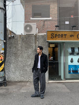 シルキーワイドバンディングスラックス/Silky wide banding slacks 2color