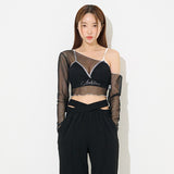 サムホールシルクロップTシャツ / TOP(9330) Thumbhole Siru Crop Tee